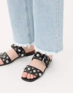 Valentino Nellcôte Slide Sandal In Grainy Calfskin - Image 7